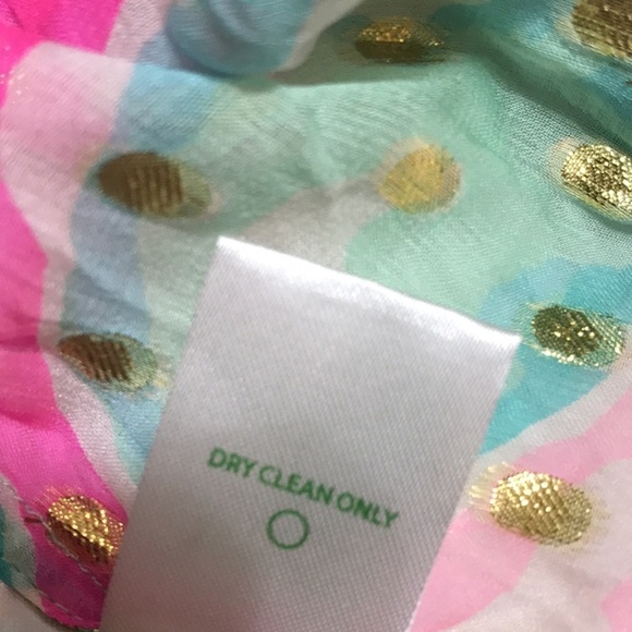 Lilly Pulitzer Rilla Tropical Print Silk Blouse Small - Picture 10 of 13